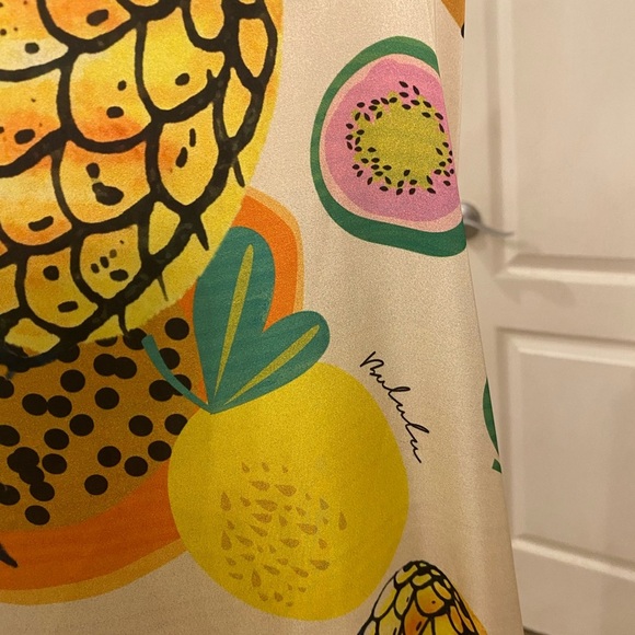 Bululu Womens Fruit Cocktail Satin Dress - Picture 7 of 7